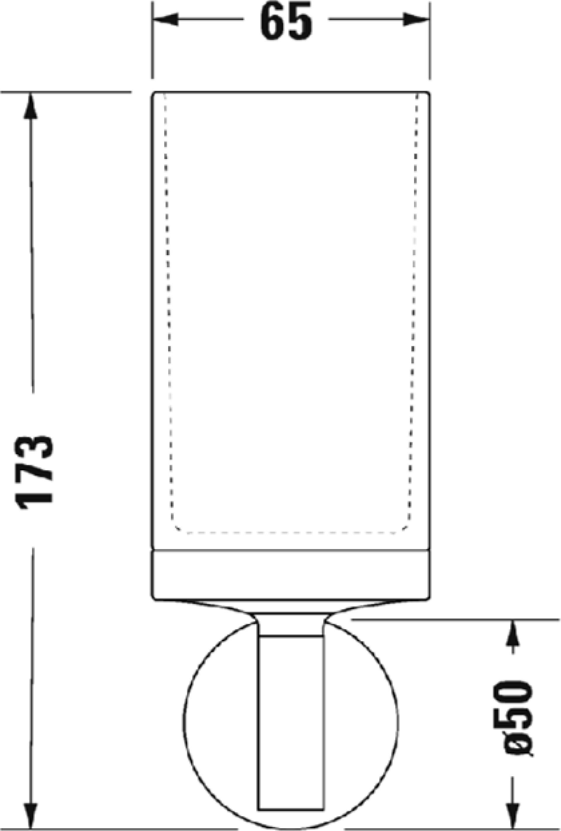 Стакан Duravit Starck T 0099311000 хром - duravit shop