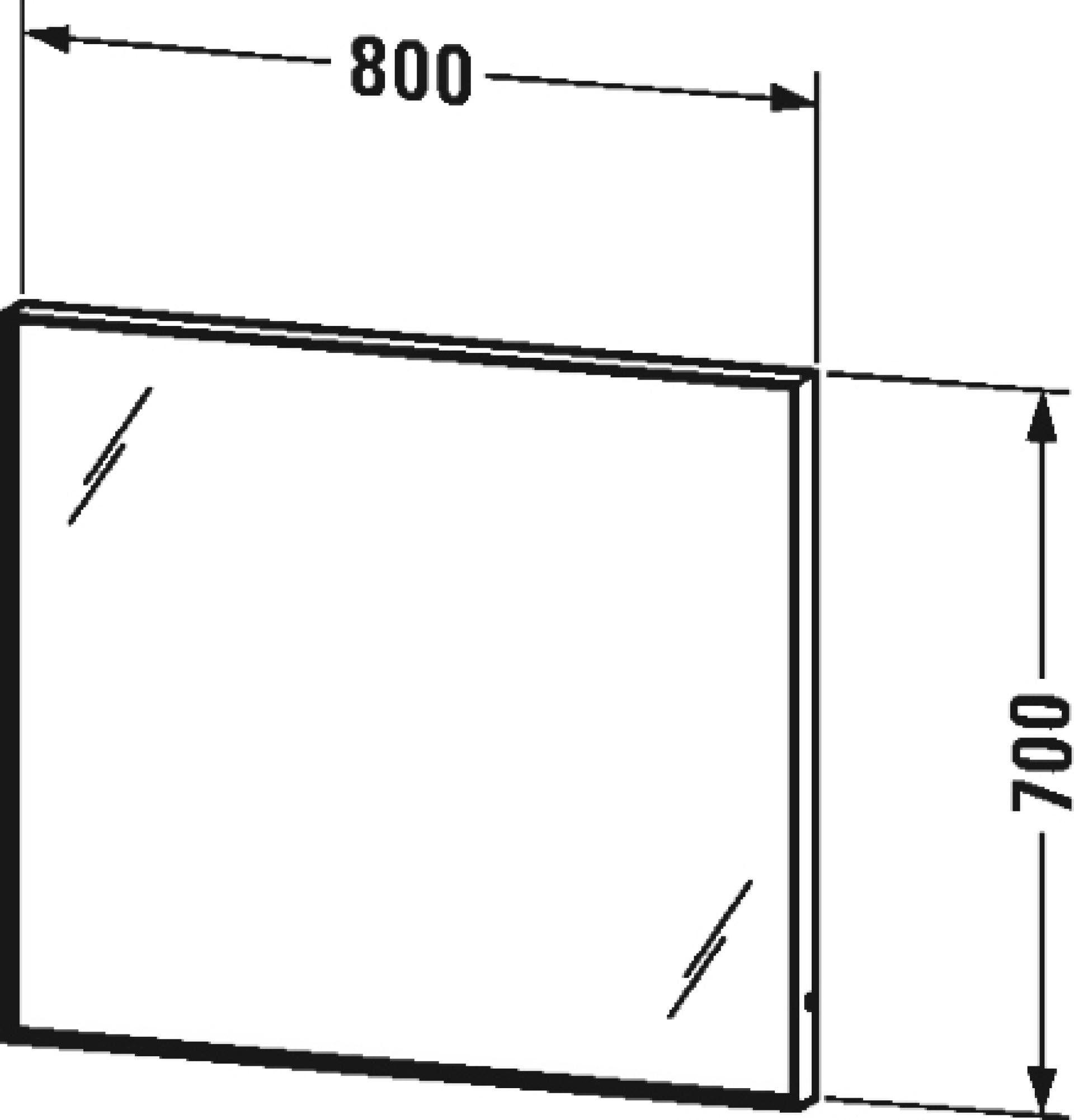 Зеркало с подсветкой 80 см Duravit L-Cube LC738100000 - duravit shop
