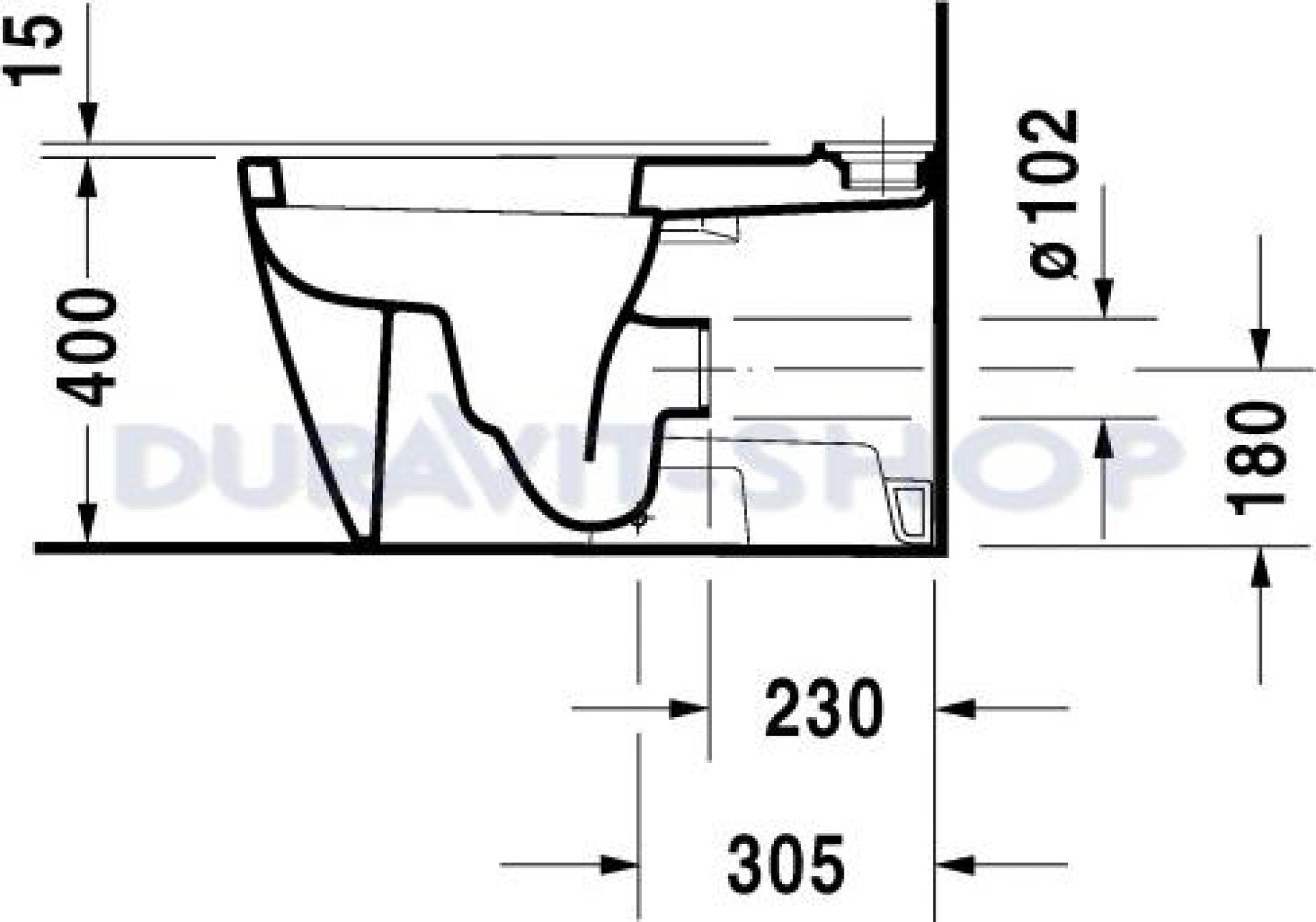 Напольный унитаз Duravit Starck-2 2129090000 с бачком 0933000005 - duravit shop